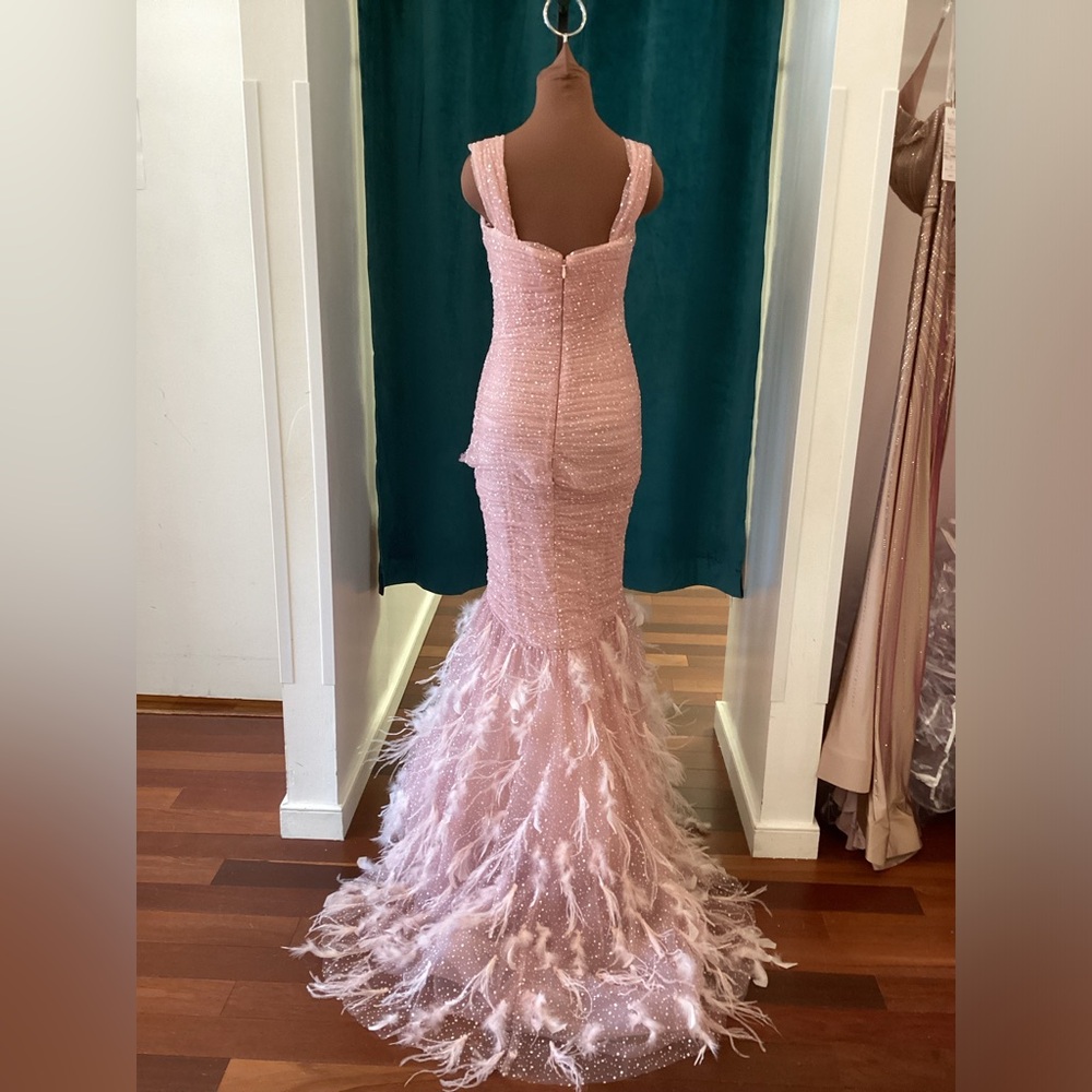 Portia & Scarlett off the shoulder embellished fitted mermaid gown - Picture 2 of 7